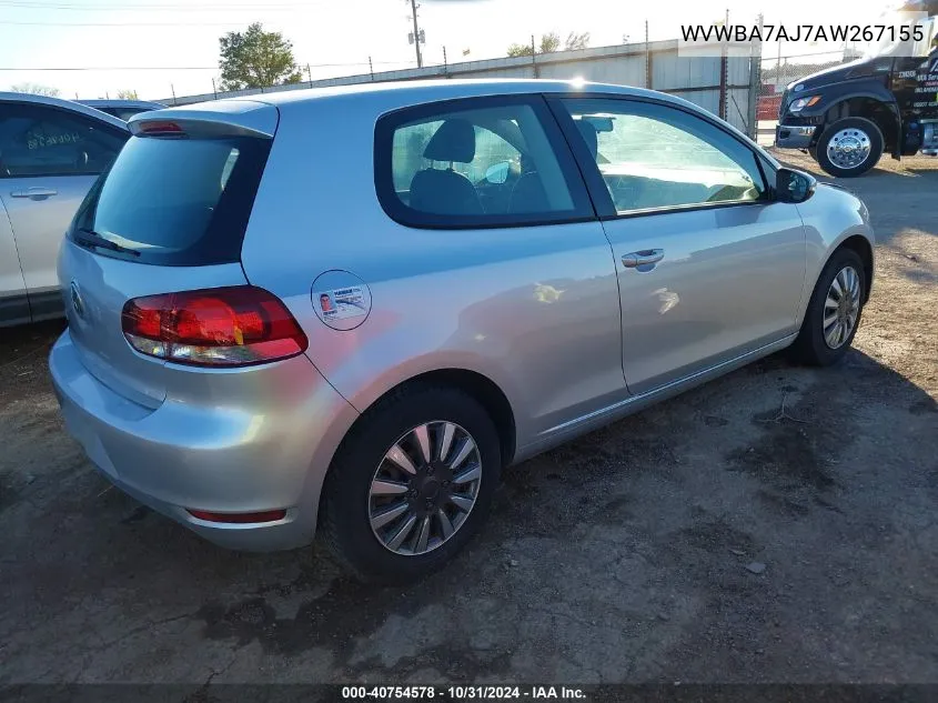 WVWBA7AJ7AW267155 2010 Volkswagen Golf 2-Door