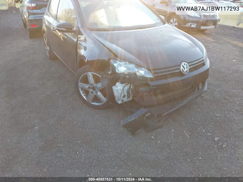 WVWAB7AJ1BW117293 2011 Volkswagen Golf 2.5L 2-Door