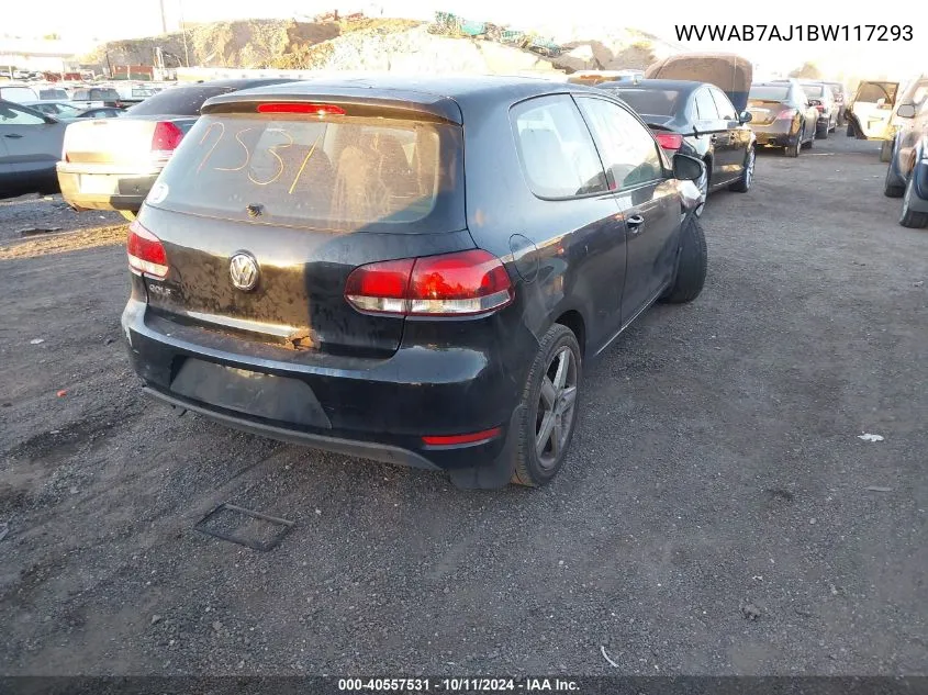 WVWAB7AJ1BW117293 2011 Volkswagen Golf 2.5L 2-Door