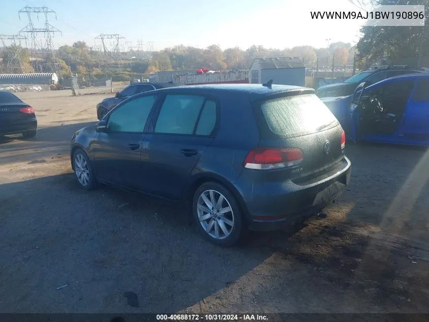 WVWNM9AJ1BW190896 2011 Volkswagen Golf Tdi 4-Door