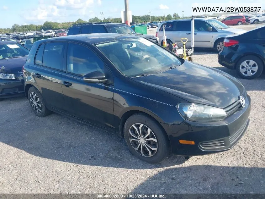 2011 Volkswagen Golf 2.5L 4-Door VIN: WVWDA7AJ2BW053877 Lot: 40692800