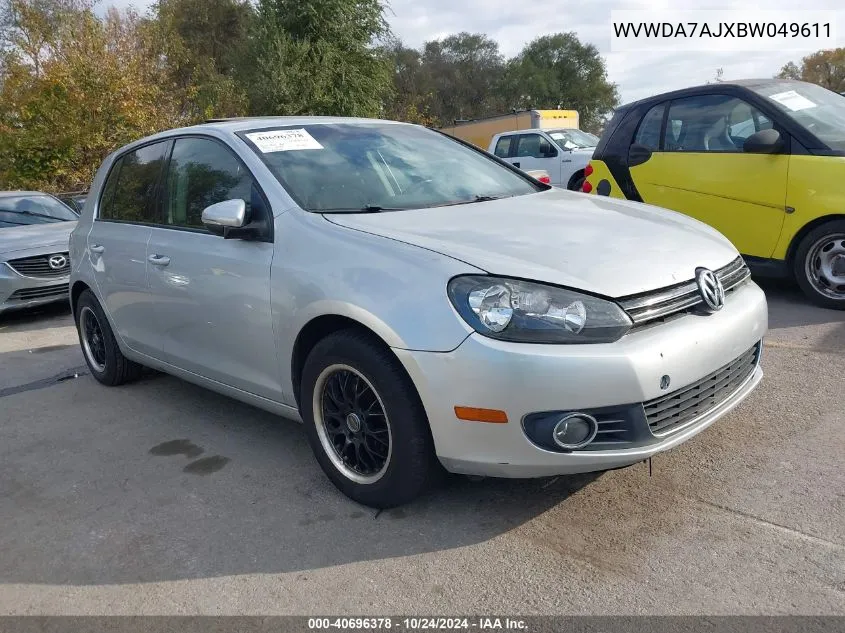 WVWDA7AJXBW049611 2011 Volkswagen Golf 2.5L 4-Door