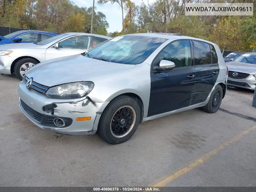 WVWDA7AJXBW049611 2011 Volkswagen Golf 2.5L 4-Door