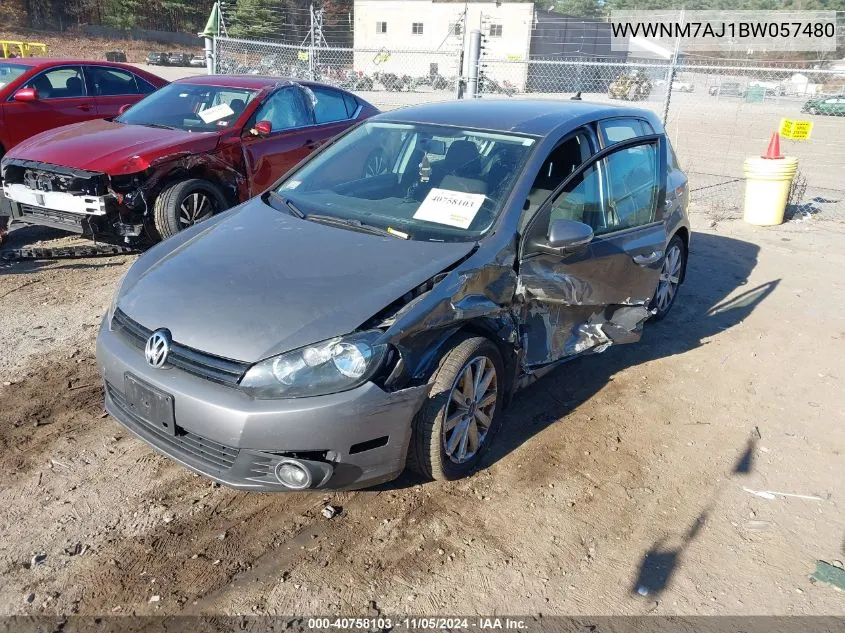 WVWNM7AJ1BW057480 2011 Volkswagen Golf Tdi 4-Door