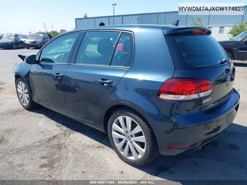 WVWDM7AJXCW174827 2012 Volkswagen Golf Tdi 4-Door