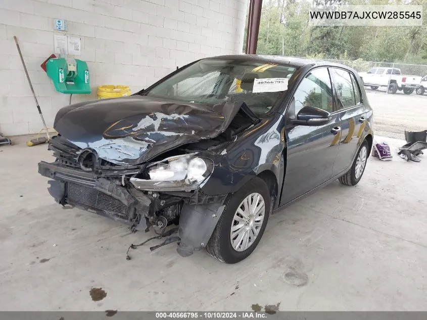 WVWDB7AJXCW285545 2012 Volkswagen Golf 2.5L 4-Door