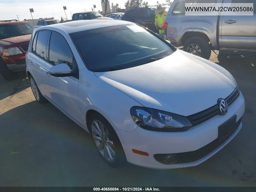 WVWNM7AJ2CW205086 2012 Volkswagen Golf Tdi 4-Door