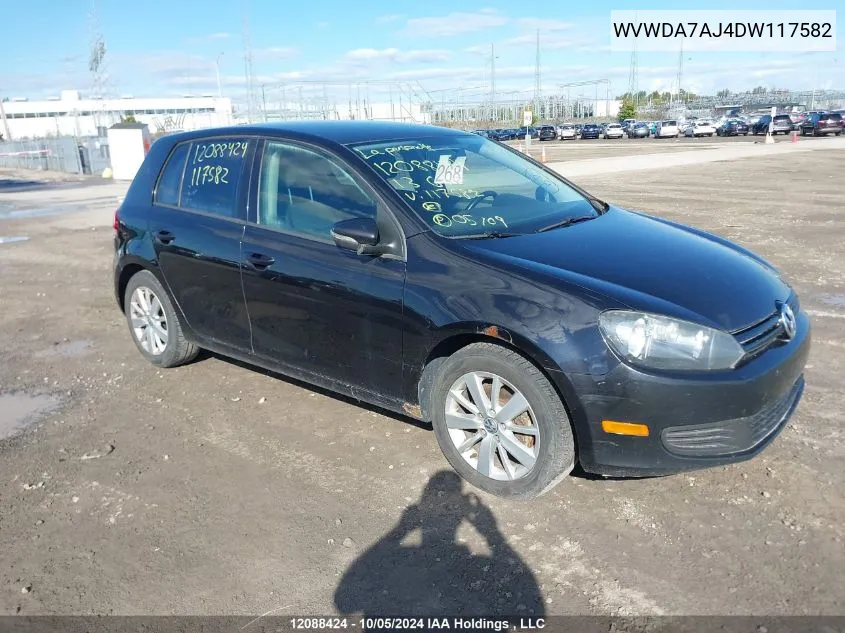 WVWDA7AJ4DW117582 2013 Volkswagen Golf