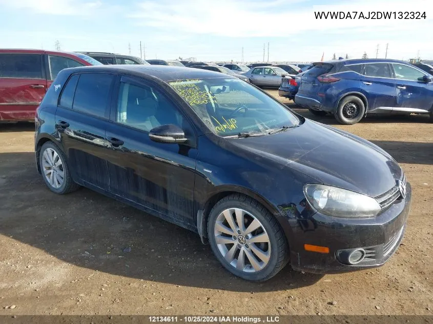 2013 Volkswagen Golf VIN: WVWDA7AJ2DW132324 Lot: 12134611