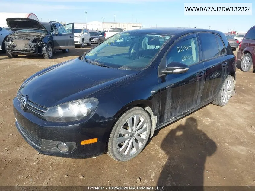 2013 Volkswagen Golf VIN: WVWDA7AJ2DW132324 Lot: 12134611