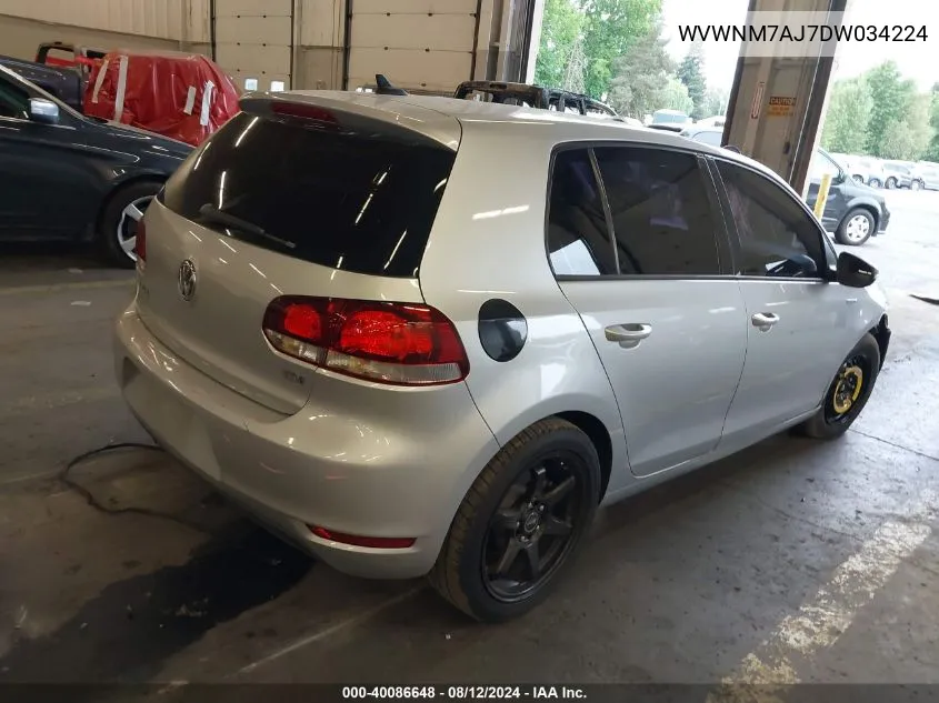 WVWNM7AJ7DW034224 2013 Volkswagen Golf 2.0L Tdi 4-Door