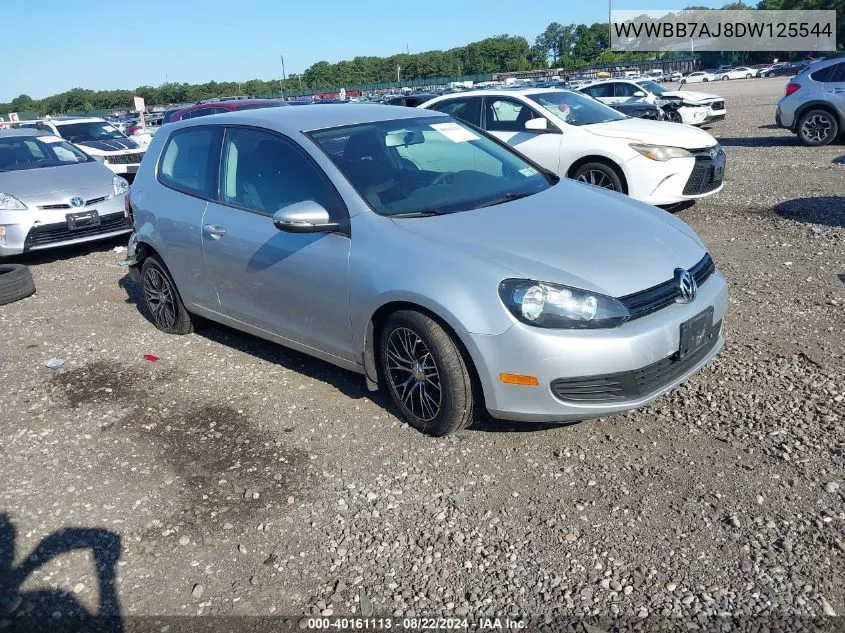 2013 Volkswagen Golf 2.5L 2-Door VIN: WVWBB7AJ8DW125544 Lot: 40161113