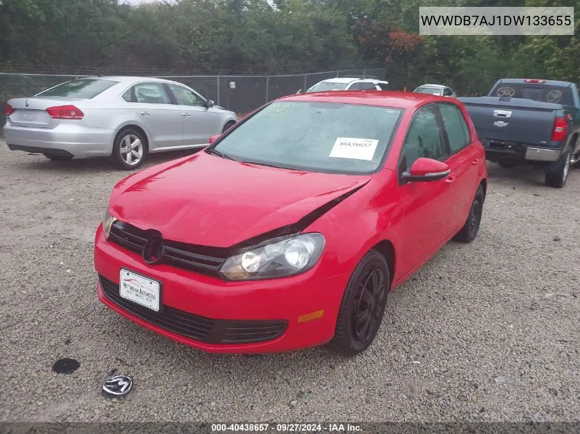 2013 Volkswagen Golf 2.5L 4-Door VIN: WVWDB7AJ1DW133655 Lot: 40438657