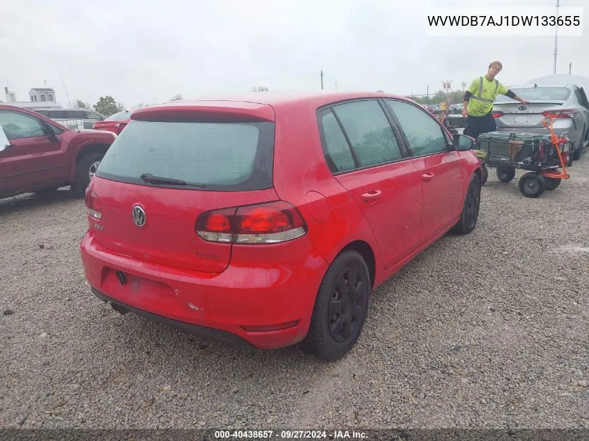 2013 Volkswagen Golf 2.5L 4-Door VIN: WVWDB7AJ1DW133655 Lot: 40438657