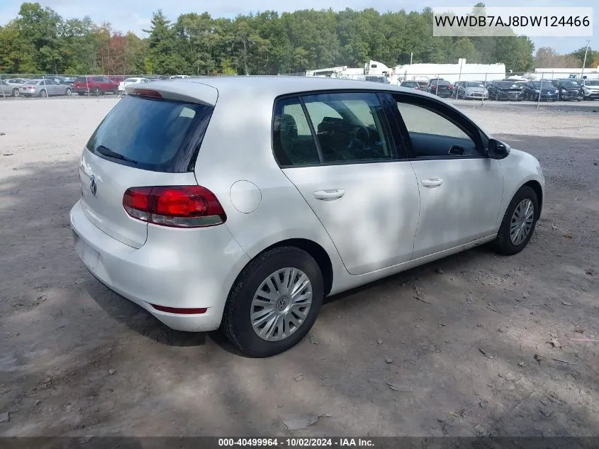 WVWDB7AJ8DW124466 2013 Volkswagen Golf 2.5L 4-Door