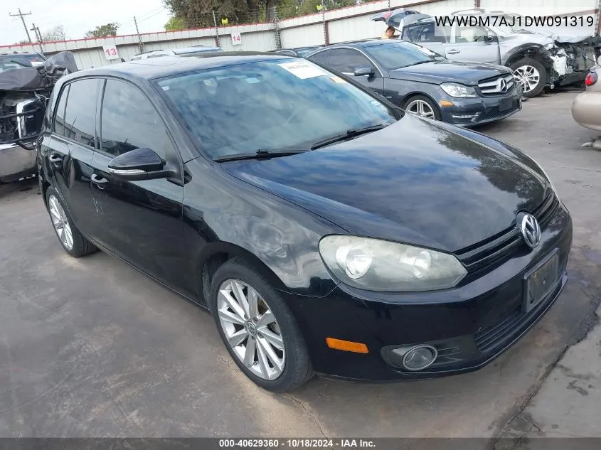 2013 Volkswagen Golf 2.0L Tdi 4-Door VIN: WVWDM7AJ1DW091319 Lot: 40629360