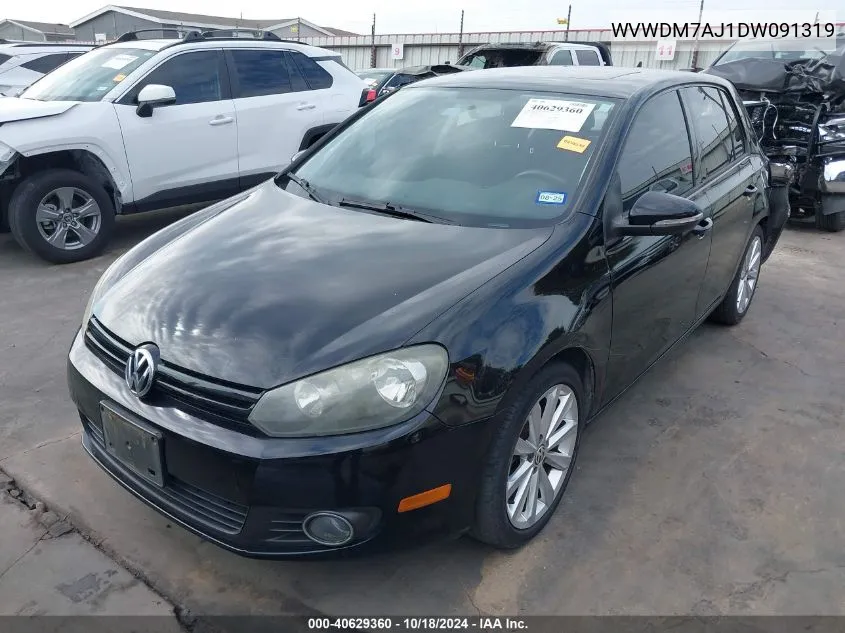 2013 Volkswagen Golf 2.0L Tdi 4-Door VIN: WVWDM7AJ1DW091319 Lot: 40629360