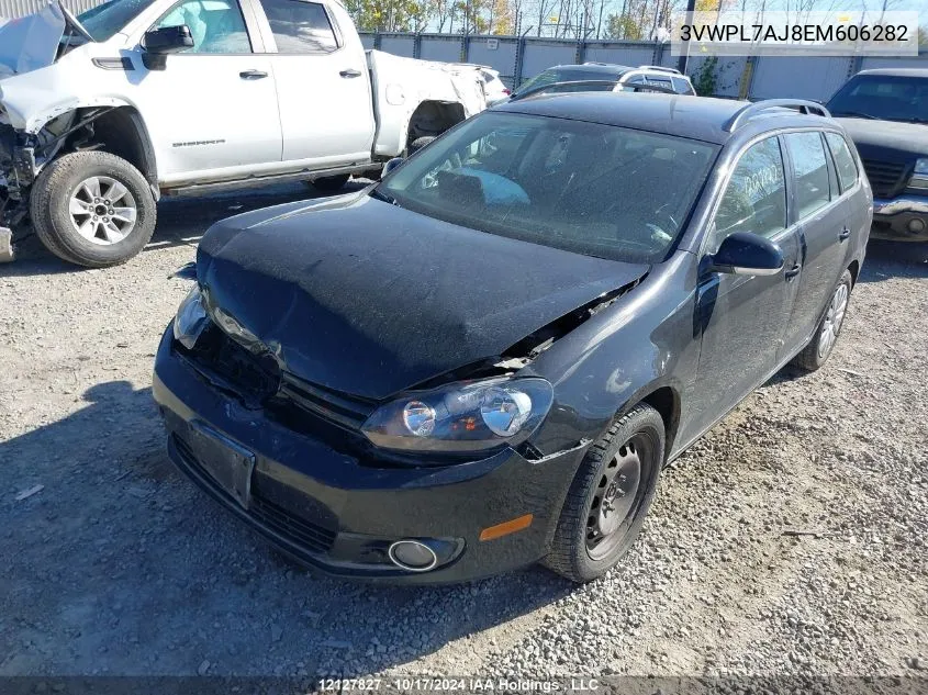 2014 Volkswagen Golf Wagon VIN: 3VWPL7AJ8EM606282 Lot: 12127827