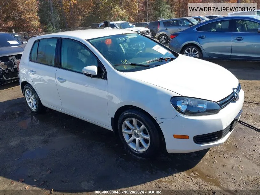 2014 Volkswagen Golf 2.5L VIN: WVWDB7AJ9EW008162 Lot: 40698043