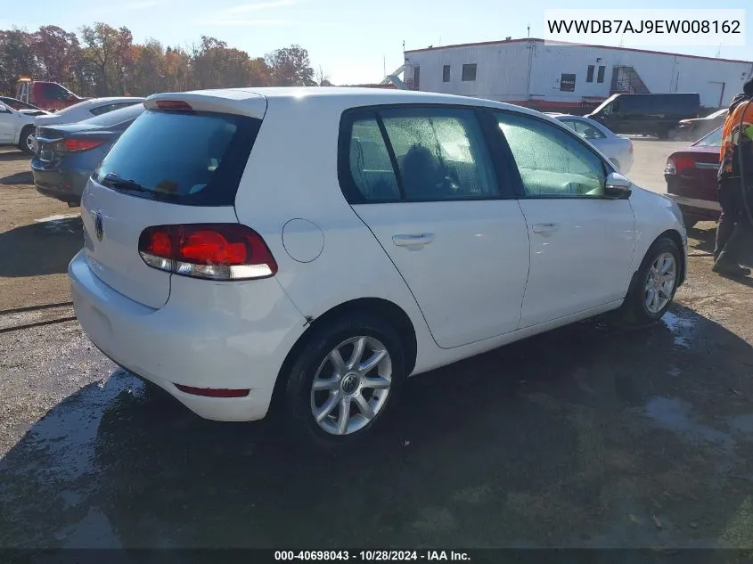 2014 Volkswagen Golf 2.5L VIN: WVWDB7AJ9EW008162 Lot: 40698043