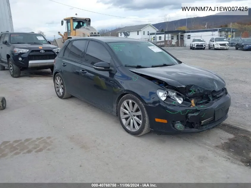 2014 Volkswagen Golf 2.0L Tdi VIN: WVWNM7AJ1EW007425 Lot: 40768758