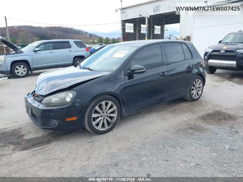 2014 Volkswagen Golf 2.0L Tdi VIN: WVWNM7AJ1EW007425 Lot: 40768758