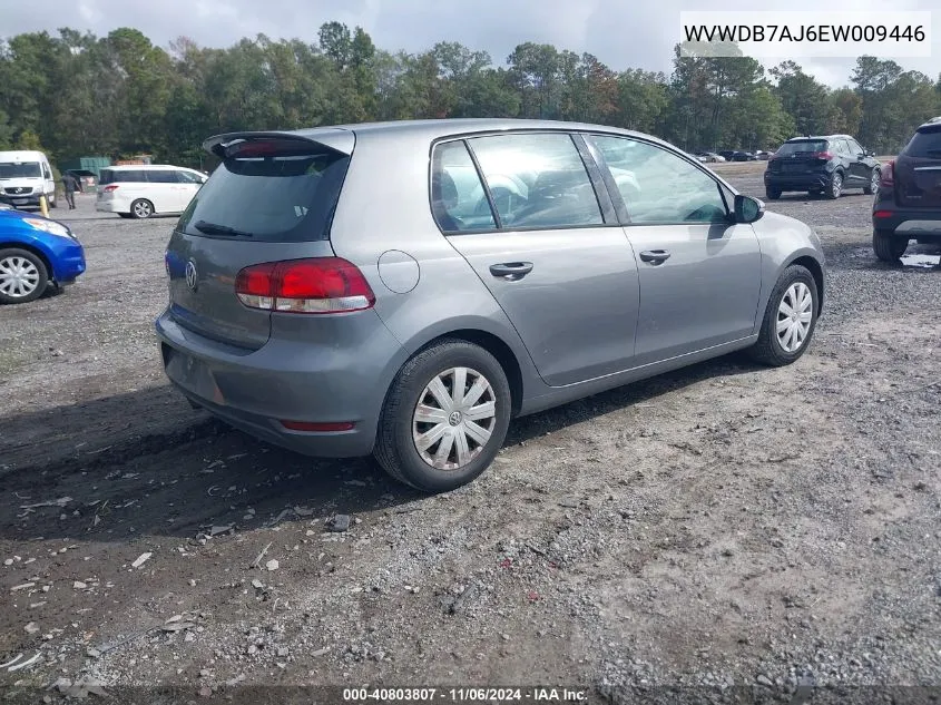 2014 Volkswagen Golf 2.5L VIN: WVWDB7AJ6EW009446 Lot: 40803807