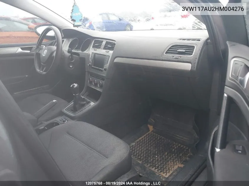 3VW117AU2HM004276 2017 Volkswagen Golf