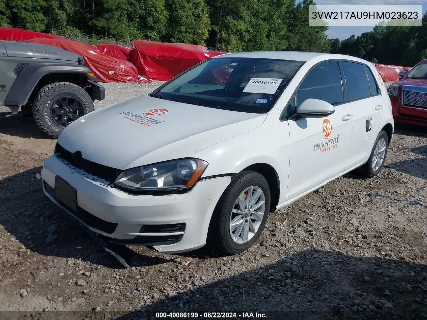 3VW217AU9HM023623 2017 Volkswagen Golf S/Tsi Se 4-Door/Tsi Sel 4-Door/Tsi Wolfsburg Edition 4-Door