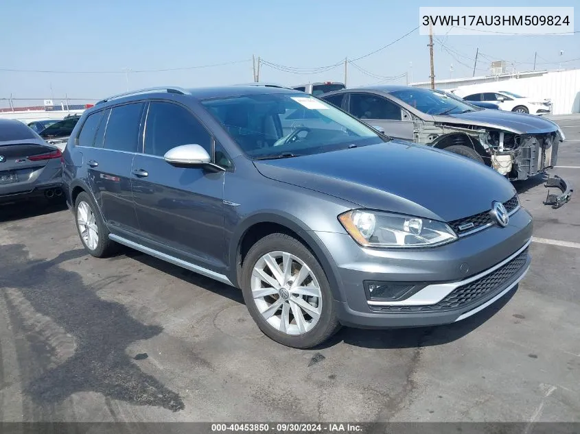 2017 Volkswagen Golf Alltrack Tsi S/Tsi Se/Tsi Sel VIN: 3VWH17AU3HM509824 Lot: 40453850