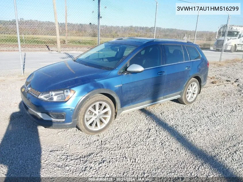 2017 Volkswagen Golf Alltrack Tsi S/Tsi Se/Tsi Sel VIN: 3VWH17AU1HM516299 Lot: 40650125