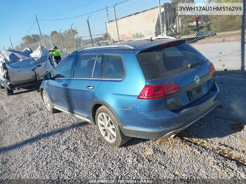 2017 Volkswagen Golf Alltrack Tsi S/Tsi Se/Tsi Sel VIN: 3VWH17AU1HM516299 Lot: 40650125