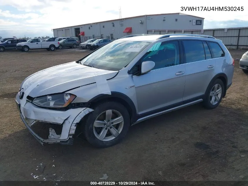 2017 Volkswagen Golf Alltrack Tsi S/Tsi Se/Tsi Sel VIN: 3VWH17AU4HM530245 Lot: 40728229