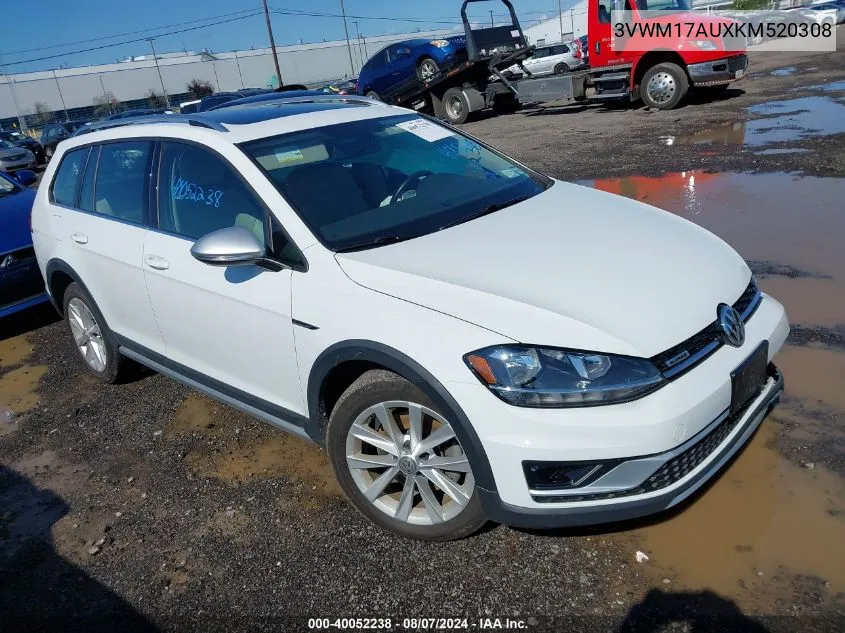 2019 Volkswagen Golf Alltrack Se/Tsi S/Tsi Sel VIN: 3VWM17AUXKM520308 Lot: 40052238