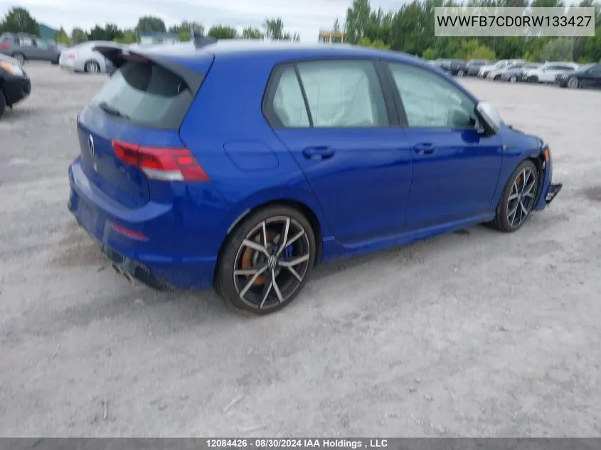 2024 Volkswagen Golf R VIN: WVWFB7CD0RW133427 Lot: 12084426