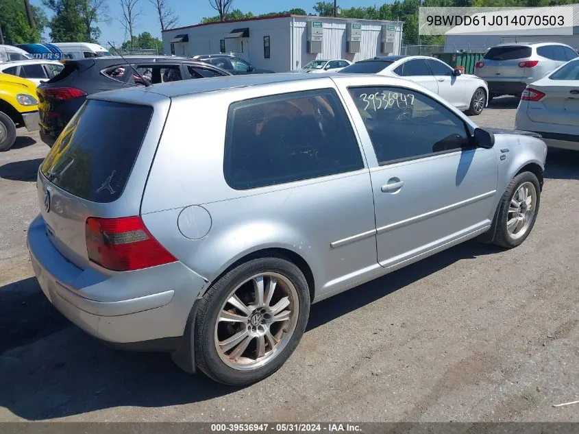 2001 Volkswagen Gti Gls VIN: 9BWDD61J014070503 Lot: 39536947