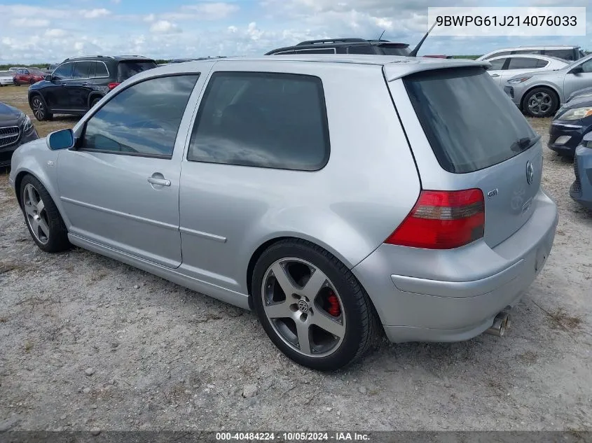 9BWPG61J214076033 2001 Volkswagen Gti Glx