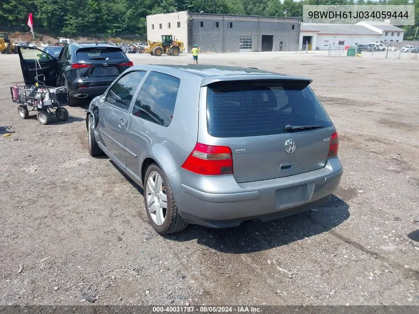 9BWDH61J034059444 2003 Volkswagen Gti Vr6