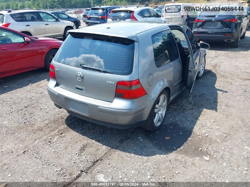 2003 Volkswagen Gti Vr6 VIN: 9BWDH61J034059444 Lot: 40031787