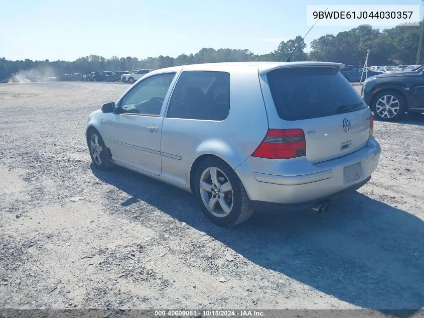 2004 Volkswagen Gti 1.8T VIN: 9BWDE61J044030357 Lot: 40609081