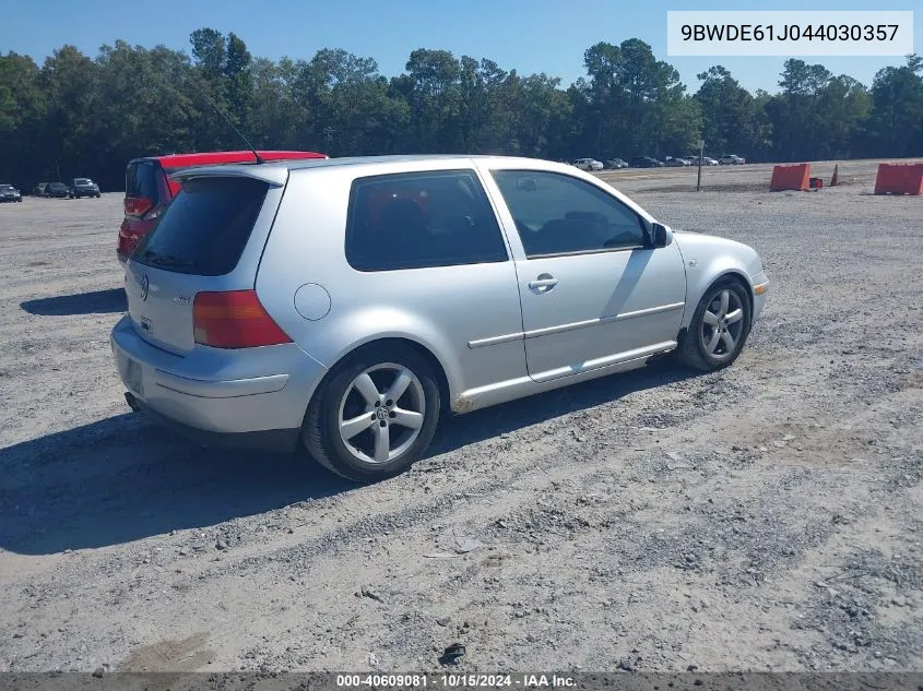 2004 Volkswagen Gti 1.8T VIN: 9BWDE61J044030357 Lot: 40609081