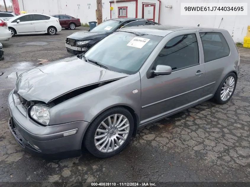 2004 Volkswagen Gti 1.8T VIN: 9BWDE61J744034695 Lot: 40839110