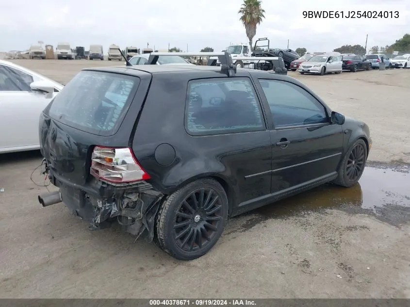 2005 Volkswagen Gti 1.8T VIN: 9BWDE61J254024013 Lot: 40378671