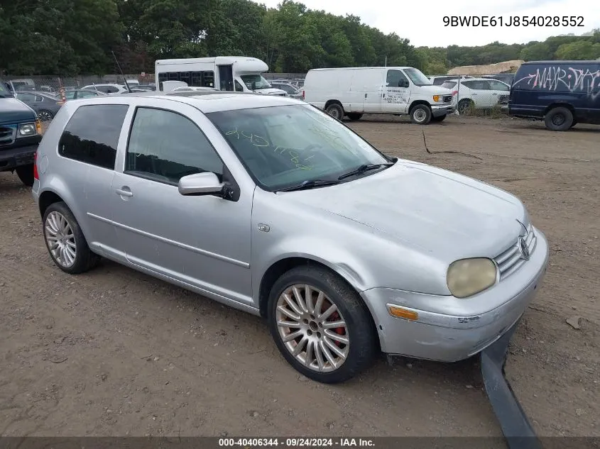 2005 Volkswagen Gti 1.8T VIN: 9BWDE61J854028552 Lot: 40406344