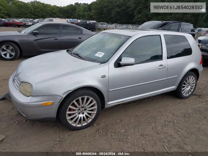 2005 Volkswagen Gti 1.8T VIN: 9BWDE61J854028552 Lot: 40406344