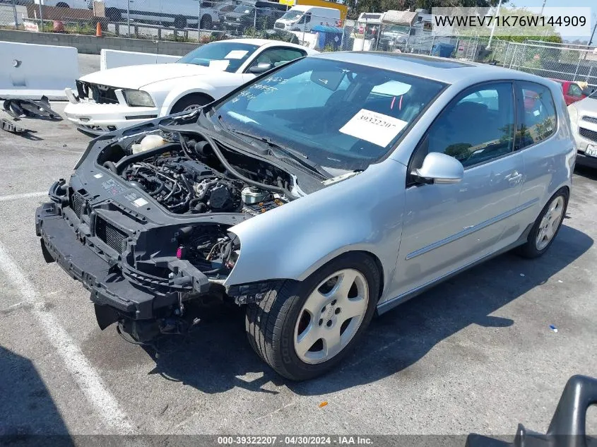 WVWEV71K76W144909 2006 Volkswagen Gti 2-Door