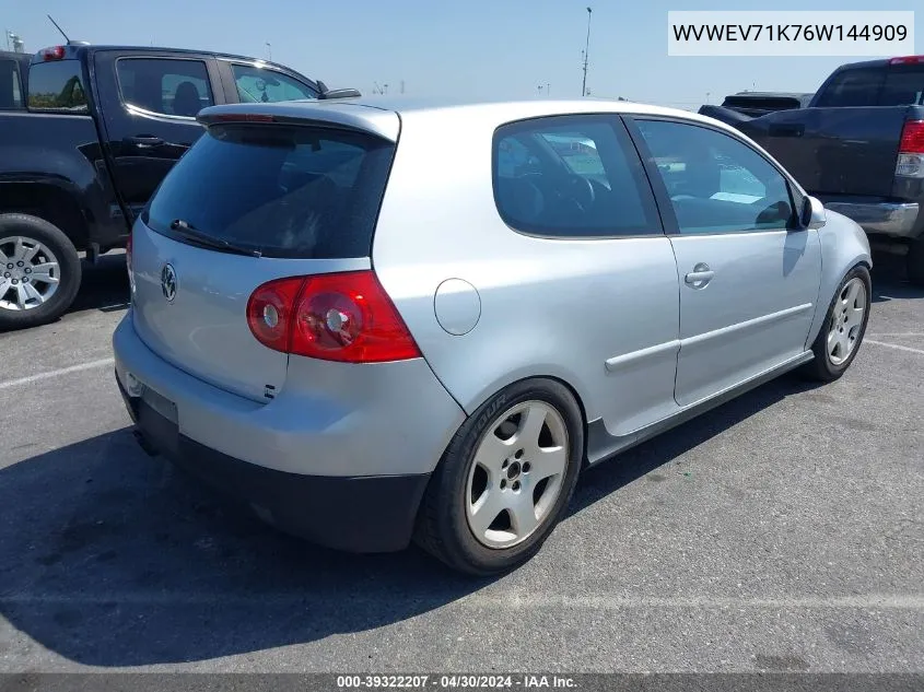 WVWEV71K76W144909 2006 Volkswagen Gti 2-Door