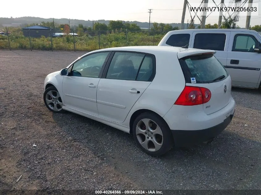 2007 Volkswagen Gti 4-Door VIN: WVWHV71K97W206633 Lot: 40264566