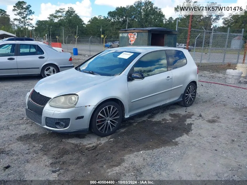 WVWEV71K57W101476 2007 Volkswagen Gti 2-Door