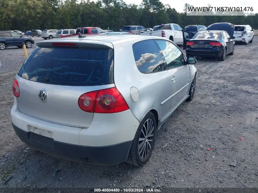 2007 Volkswagen Gti 2-Door VIN: WVWEV71K57W101476 Lot: 40504480